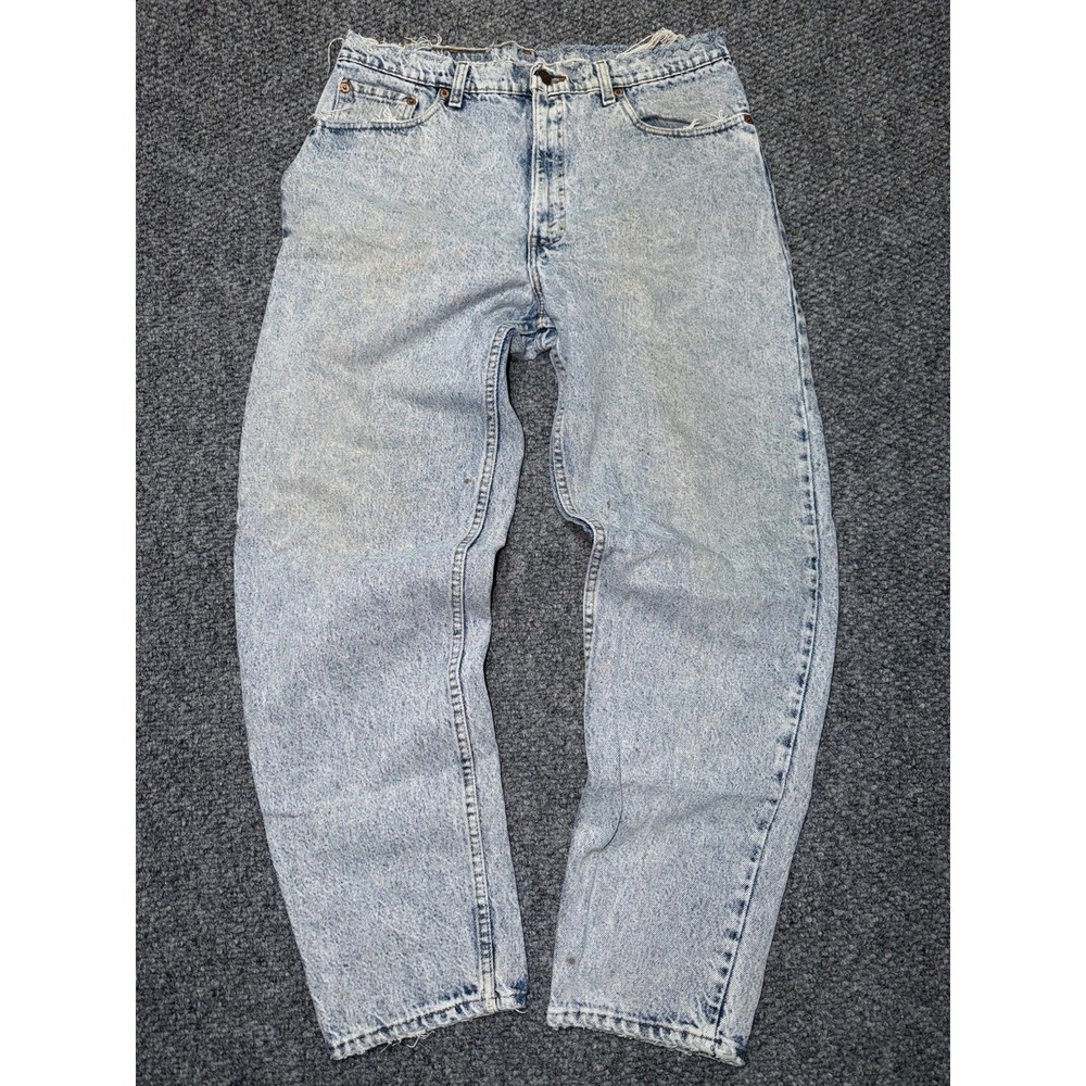 Vintage Levi's 550 Relaxed Fit Acid Wash Jeans W38 L32